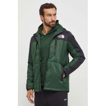 The North Face geacă Himalayan Light Synth bărbați, culoarea verde, de tranziție NF0A7WZXKII1