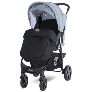 Carucior sport Daisy Basic cu husa de picioare Silver Blue