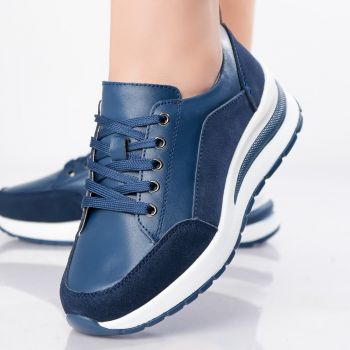 Pantofi dama sport Bleumarin din Piele Naturala Oblan