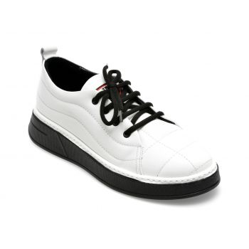 Pantofi GRYXX albi, 5091347, din piele naturala ieftina