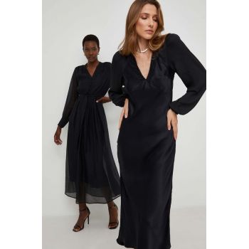 Answear Lab rochie X limited collection NO SHAME culoarea negru, maxi, drept