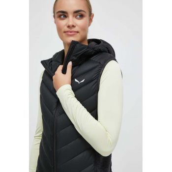 Salewa vestă sport cu puf Fanes culoarea negru, de iarna