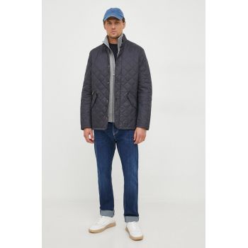 Barbour geaca barbati, culoarea albastru marin, de tranzitie