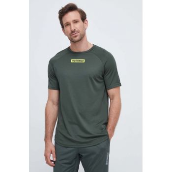 Hummel tricou de antrenament Topaz culoarea verde, cu imprimeu