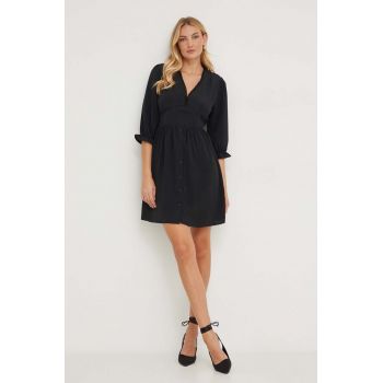 Answear Lab rochie culoarea negru, mini, evazati