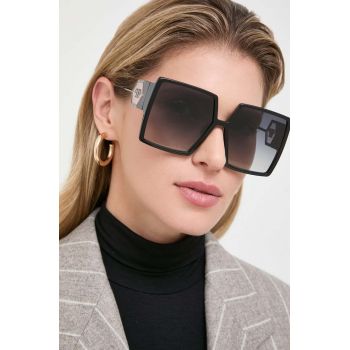 Philipp Plein ochelari de soare femei, culoarea negru