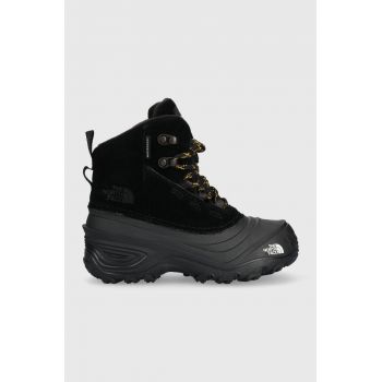 The North Face cizme de iarna pentru copii Y CHILKAT V LACE WP culoarea negru