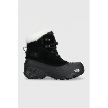 The North Face cizme de iarna pentru copii Y SHELLISTA V LACE WP culoarea negru