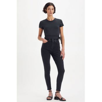 Blugi skinny cu talie inalta Retro