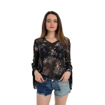 Bluza vaporoasa cu maneci tip clopot Georgia