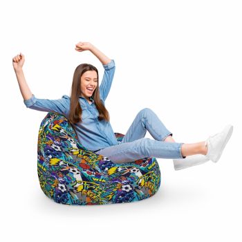 Fotoliu Puf Bean Bag tip Para XL Graffiti Sport