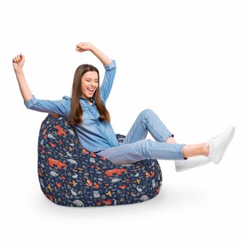 Fotoliu Puf Bean Bag tip Para XL Prietenii Padurii