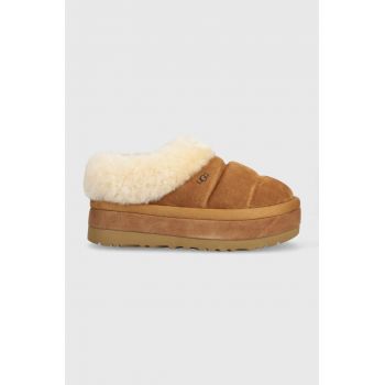 UGG papuci din piele intoarsa Tazzlita culoarea maro, 1146390