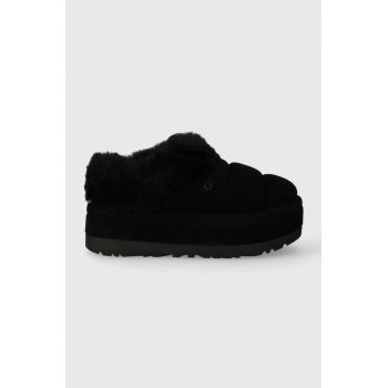 UGG papuci din piele intoarsa Tazzlita culoarea negru, 1146390