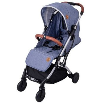 Carucior sport usor S-16 BUF BOOF Light Blue 0- 36 luni 180 grade inclinare deplasabil ca troler in varianta pliata