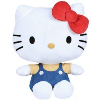 Jucarie din plus Hello Kitty Icon, Albastru, 22 cm