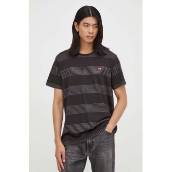 Levi's tricou barbati, culoarea negru, cu imprimeu