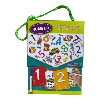 Set 28 cartonase Invata sa scrii numerele, cu marker, reutilizabile