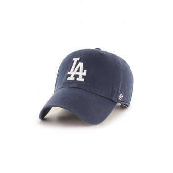 47brand șapcă de baseball din bumbac MLB Los Angeles Dodgers culoarea albastru marin, cu imprimeu