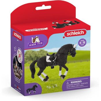 Jucarie Horse Club Friesian stallion horse show, toy figure