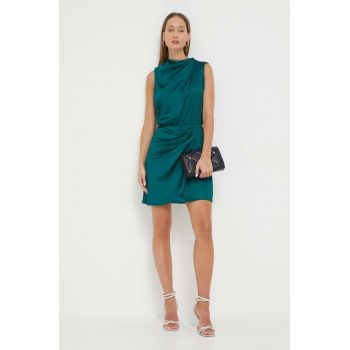 Abercrombie & Fitch rochie culoarea verde, mini, drept