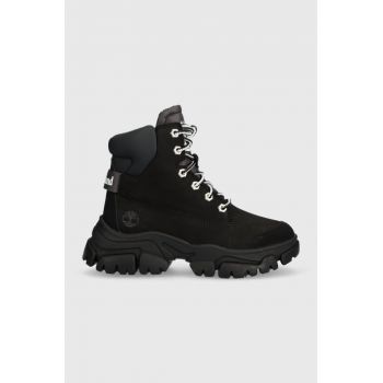 Timberland bocanci Adley Way Sneaker Boot femei, culoarea negru, cu toc plat, izolare usoara, TB0A5XBG0151