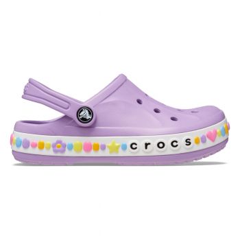 Saboti Crocs Bayaband Charm Band Clog Kids Mov - Orchid