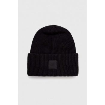 The North Face caciula de lana culoarea negru, de lana, din tricot gros