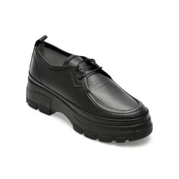Pantofi GRYXX negri, 381715, din piele naturala ieftina