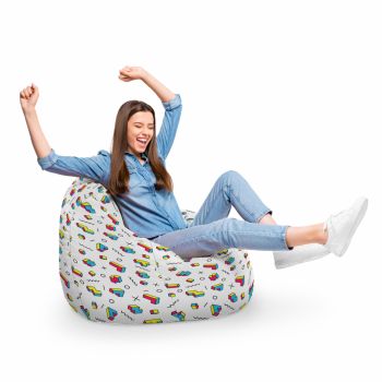 Fotoliu Puf Bean Bag tip Para XL Memphis Tetris