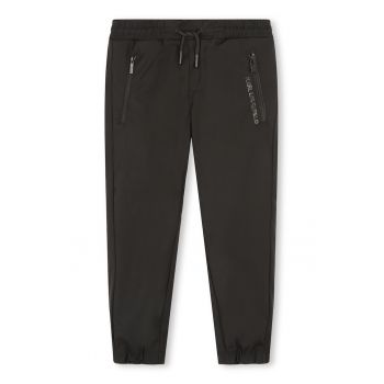 Pantaloni jogger din amestec de lana