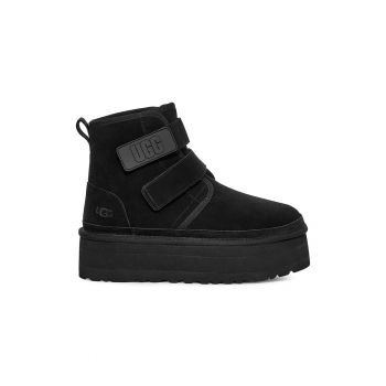 Ghete flatform de piele intoarsa Neumel