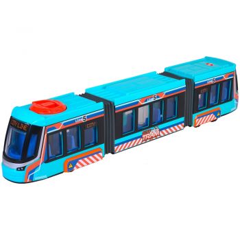 Tramvai Dickie Toys Siemens City Tram 41,5 cm albastru ieftina