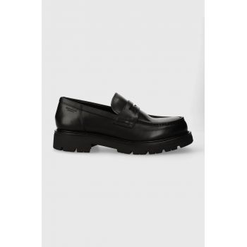 Vagabond Shoemakers mocasini de piele CAMERON barbati, culoarea negru, 5675.001.20