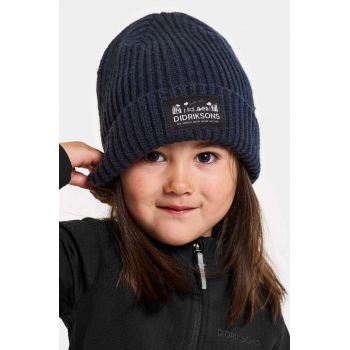 Didriksons caciula copii BUS KDS BEANIE culoarea albastru marin