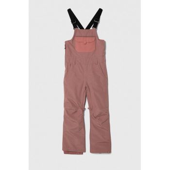 Roxy pantaloni de schi pentru copii NON STOP BIB GI SNPT culoarea roz