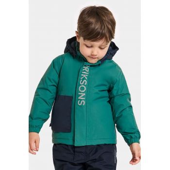 Didriksons geaca de iarna pentru copii RIO KIDS JKT culoarea verde