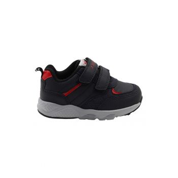 Pantofi sport de piele ecologica cu velcro