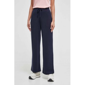 Casall pantaloni de trening culoarea albastru marin, neted