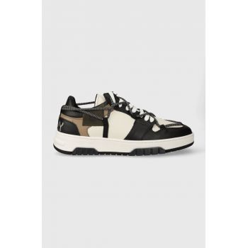 Off Play sneakers din piele SORRENTO culoarea negru, SORRENTO 1 BLACK LATTE ARMY GREEN