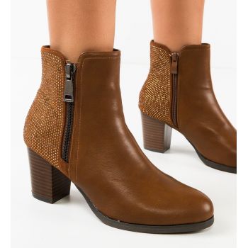 Botine dama Ortega Camel la reducere