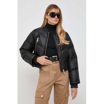 MICHAEL Michael Kors geaca bomber de puf femei, culoarea negru, de iarna, oversize