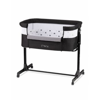 Patut Co-sleeper MoMi Revo Black la reducere