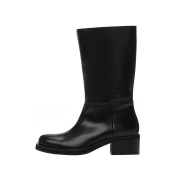 Cizme mid-calf de piele Crac