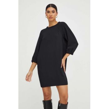 Marella rochie culoarea negru, mini, oversize 2332260000000