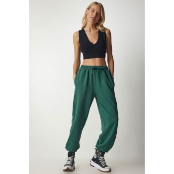 Pantaloni de trening relaxed fit cu buzunare laterale