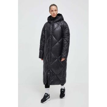 Didriksons geaca femei, culoarea negru, de iarna, oversize