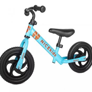 Bicicleta fara pedale 12 inch Nice Kids Blue ieftina