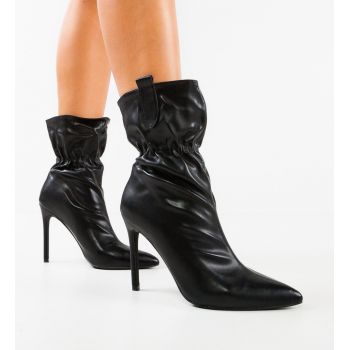 Botine dama Audrea Negre la reducere