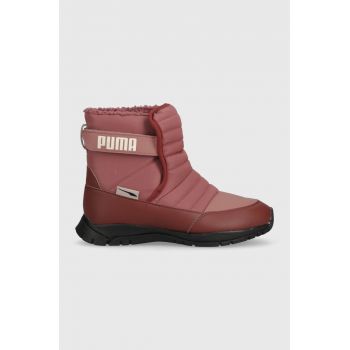 Puma cizme de iarna copii Puma Nieve Boot WTR culoarea rosu